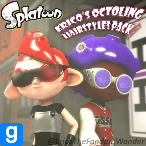 [Splatoon] Erico's Splatoon Octoling Hairstyle Model Pack
