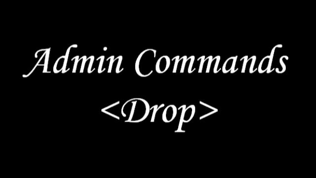 Admin Commands <Drop>