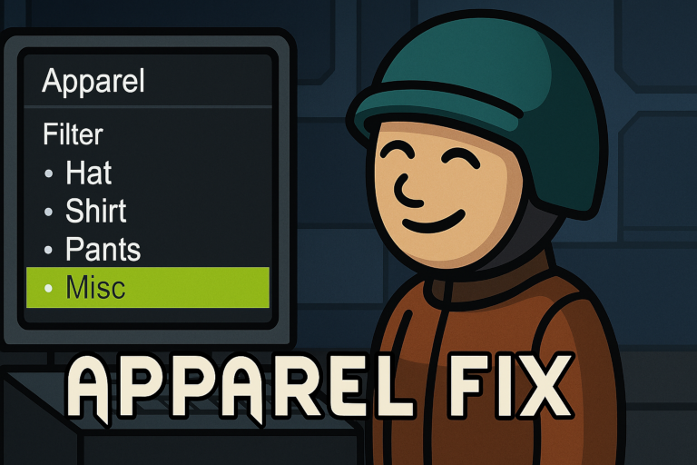 Fix Missing Apparel