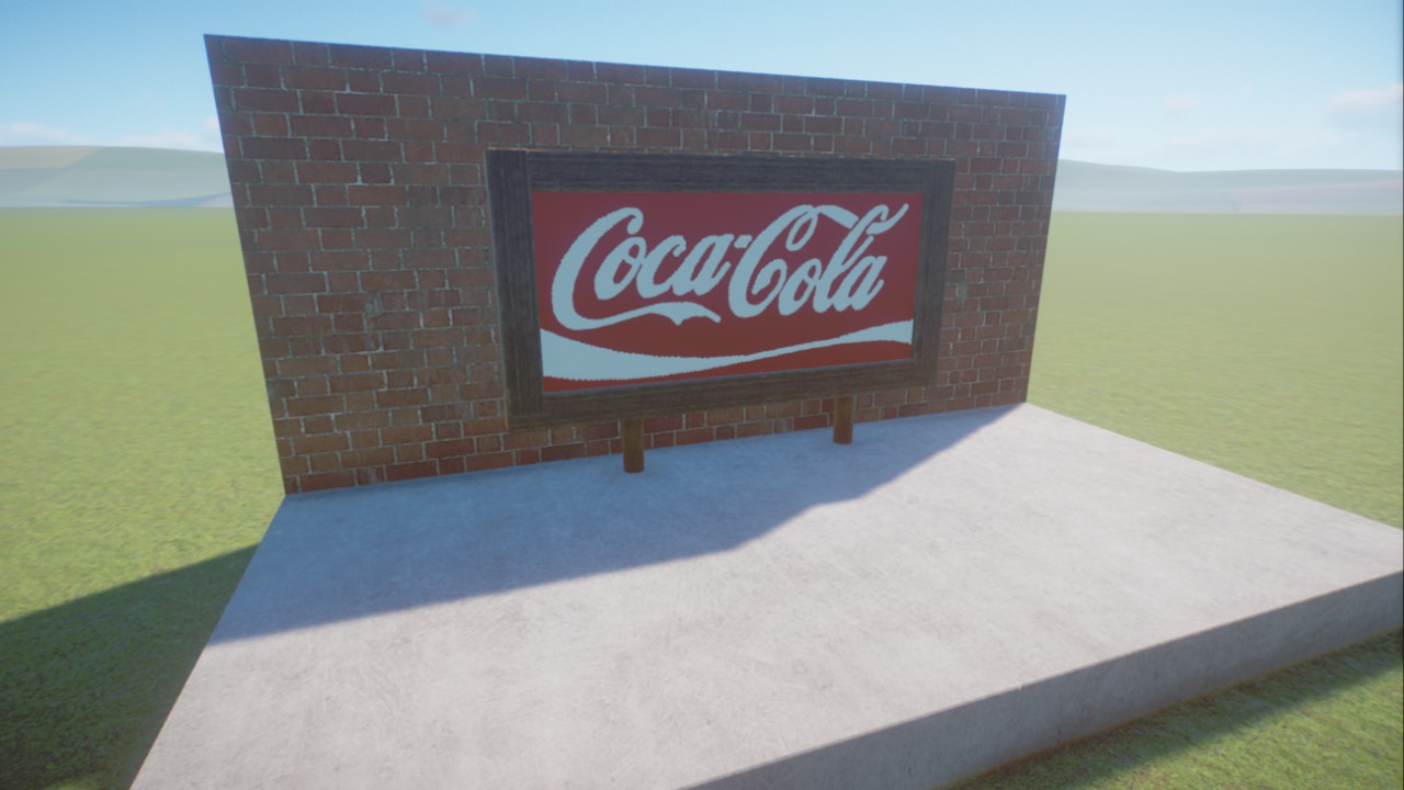 Coca Cola Branding Logo Sign