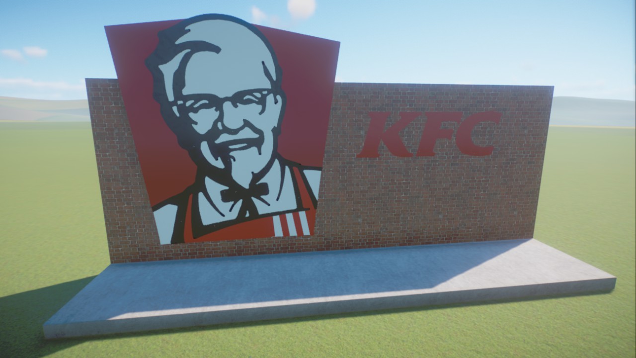 KFC Branding Logo Sign