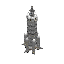 Checkerboard Science Rocket