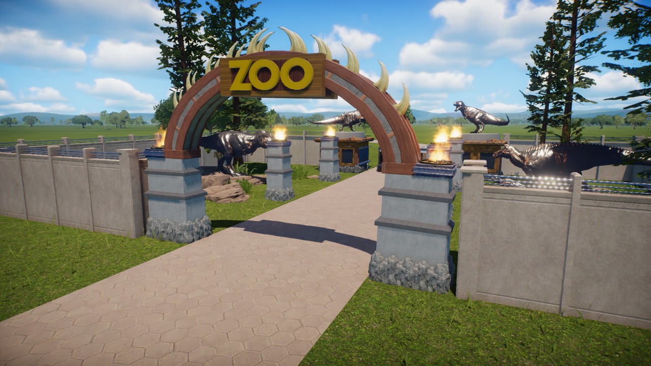 Zoo Tycoon Dinosaur Digs Entrance Arch