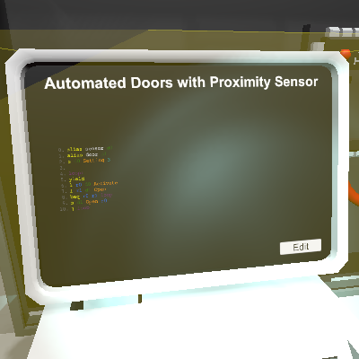 Automated Doors with Proximity Sensor