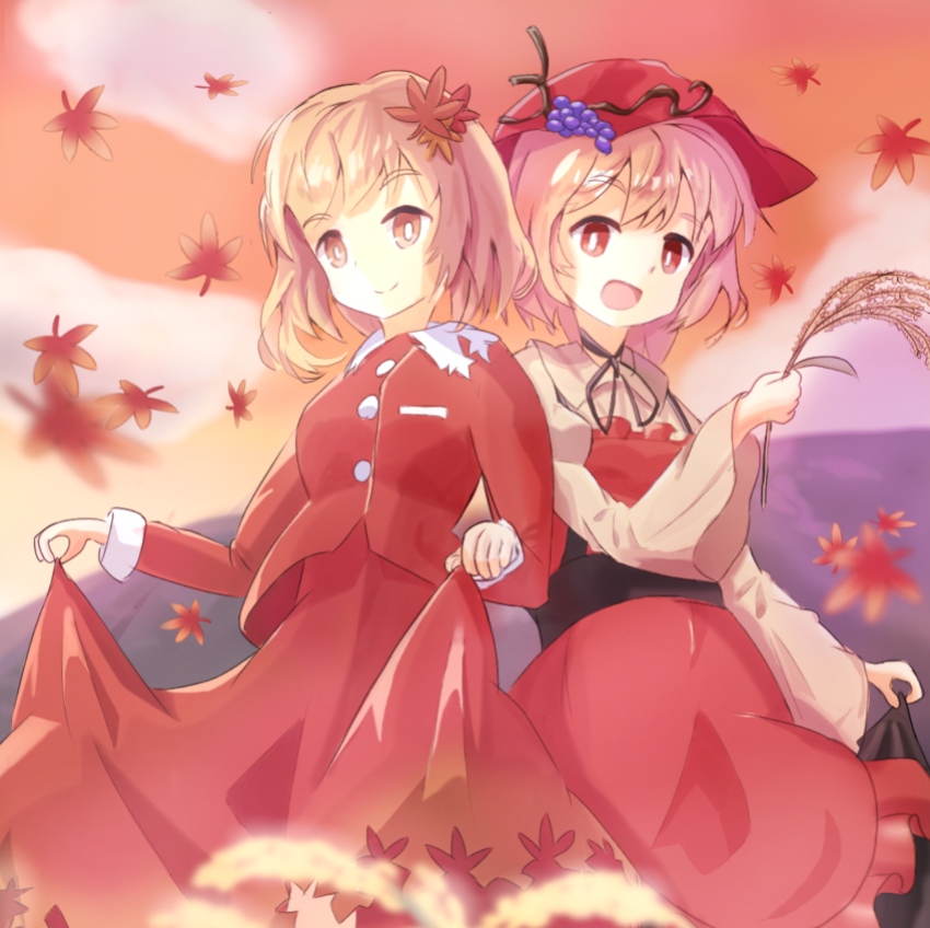TouhouProject ~ Minoriko Aki and Shizuha Aki ( 东方project ~ 秋穰子和秋静叶 )