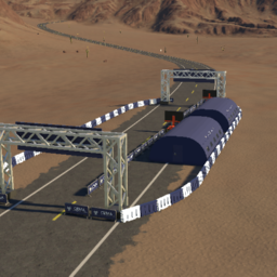 CEMA Evac route with tents