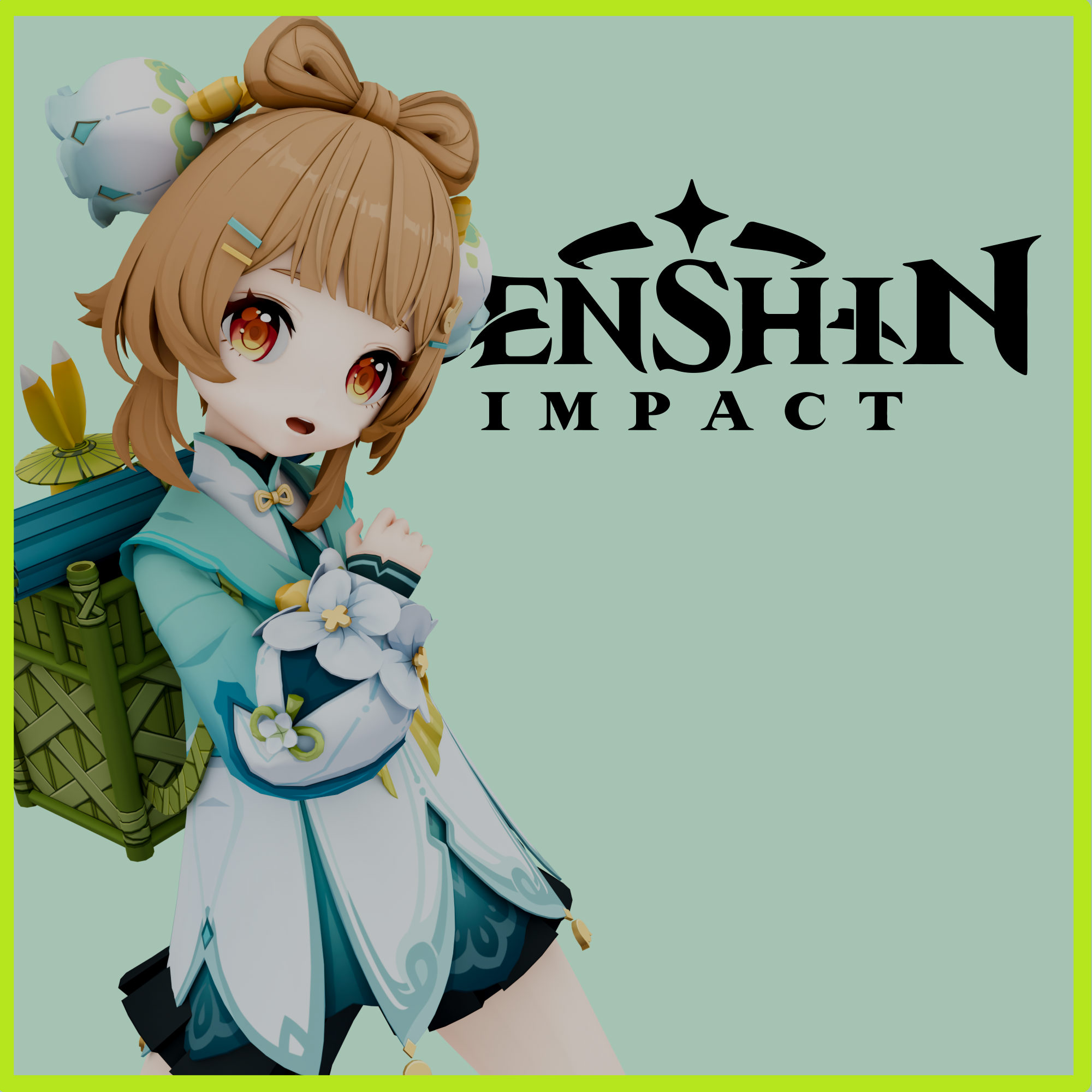 Genshin Impact - Yaoyao - Rainlit Bamboo Reverie (PM & NPCs)