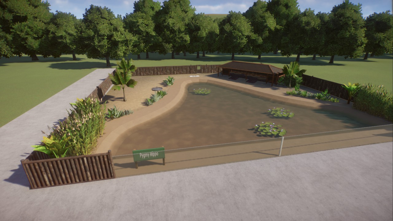 Starter Pygmy Hippo Habitat by PlasticSwans