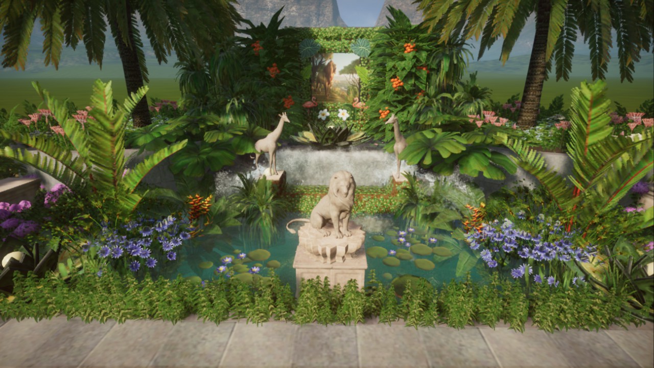 ⛲ Waterfall fontaine decoration ⛲
