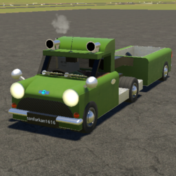 Nano Copper Truck with Trailer MK1 (stock green)