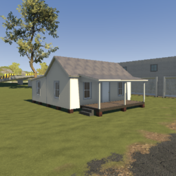 1900's-1930's small hall and parlor style house (4 rooms, unfurnished)