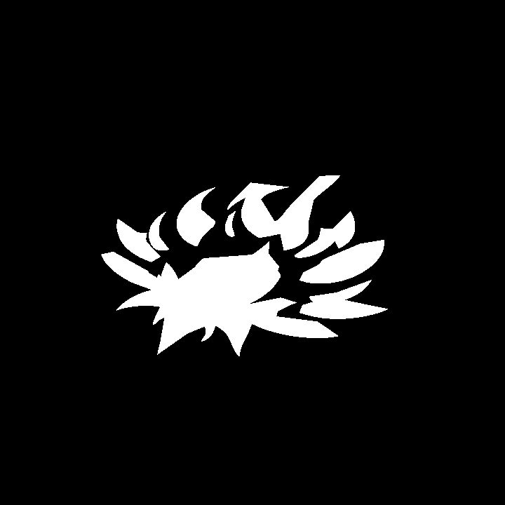 A glowing sigil - white flame