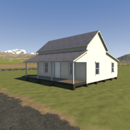 tall ceilings hall and parlor style house (4 rooms, unfurnished)
