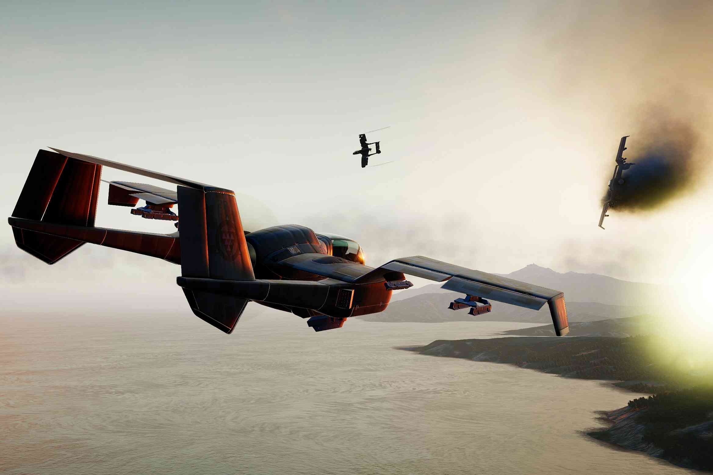 GUNS ONLY Dogfight PvP at Sea