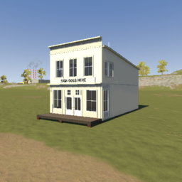 1800's-1900's 2 floor store building (unfurnished, wood construction)