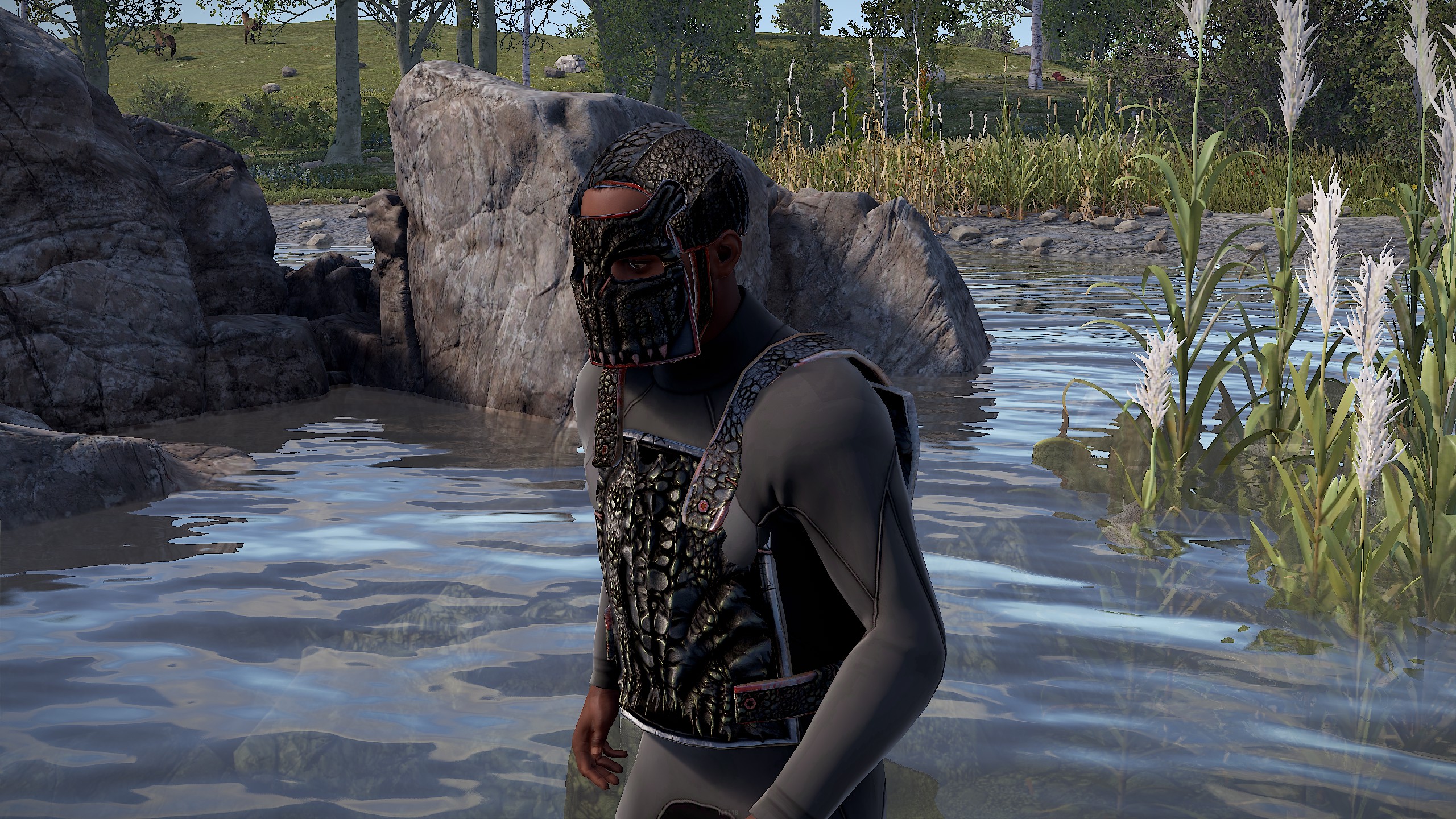 Black Alligator Metal Chest Plate thumbnail 7