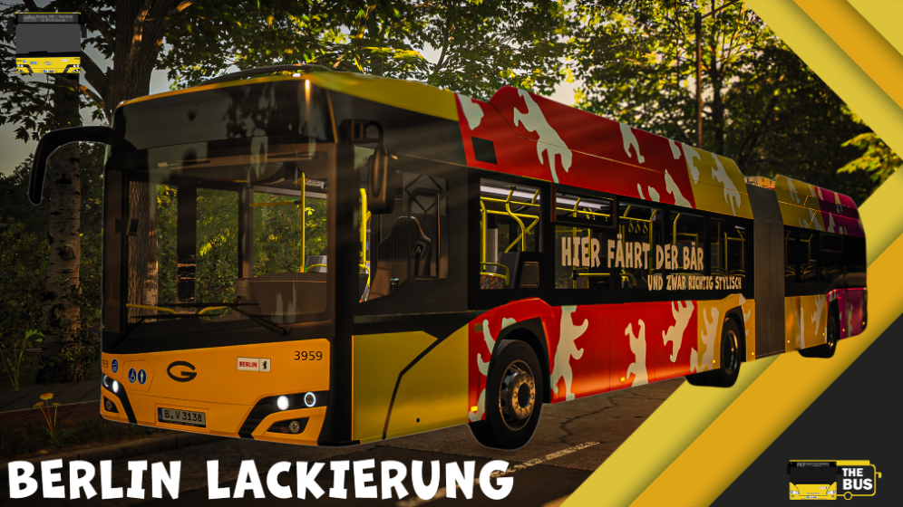 Berlin Bär Lackierung | +Umweltplakette +Solaris-Logo | Berlin Lackierung | By Funky_HD
