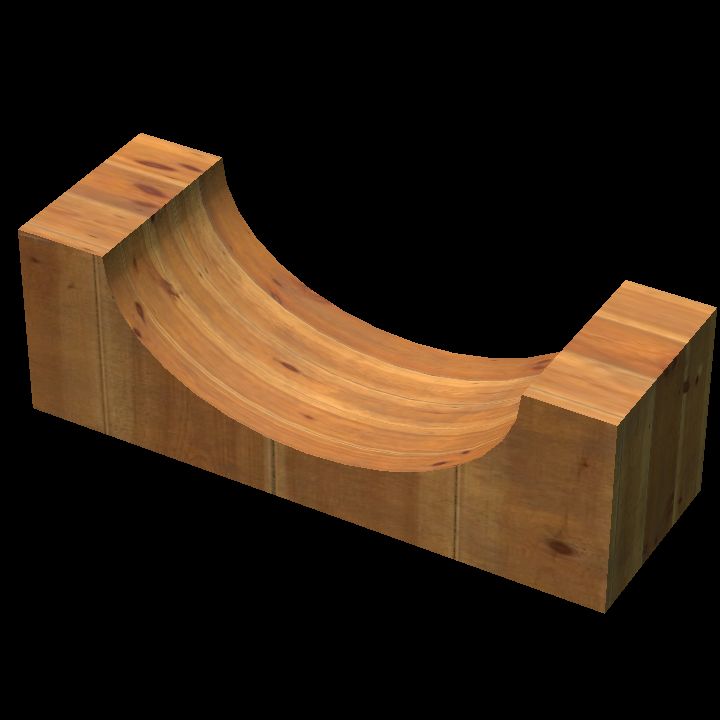 Skate ramp wood