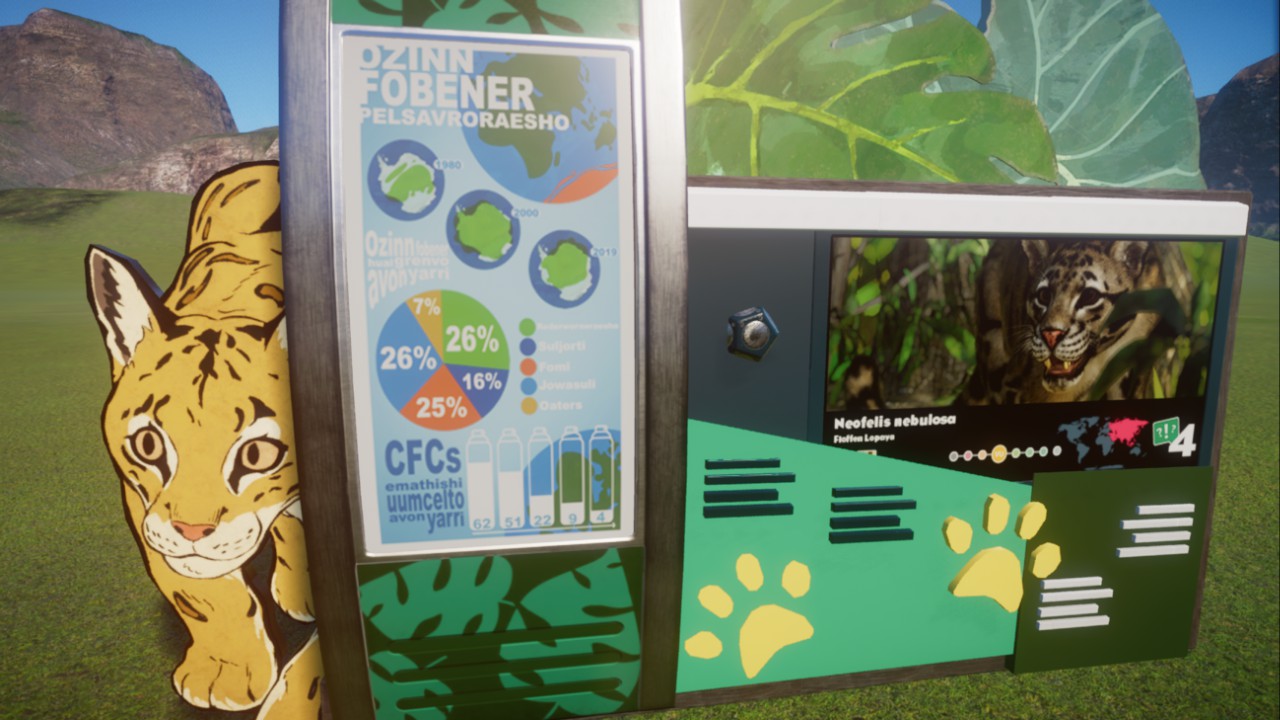 Clouded Leopard - Education Sign
