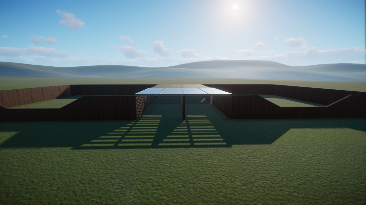 Wooden habitat with glassview