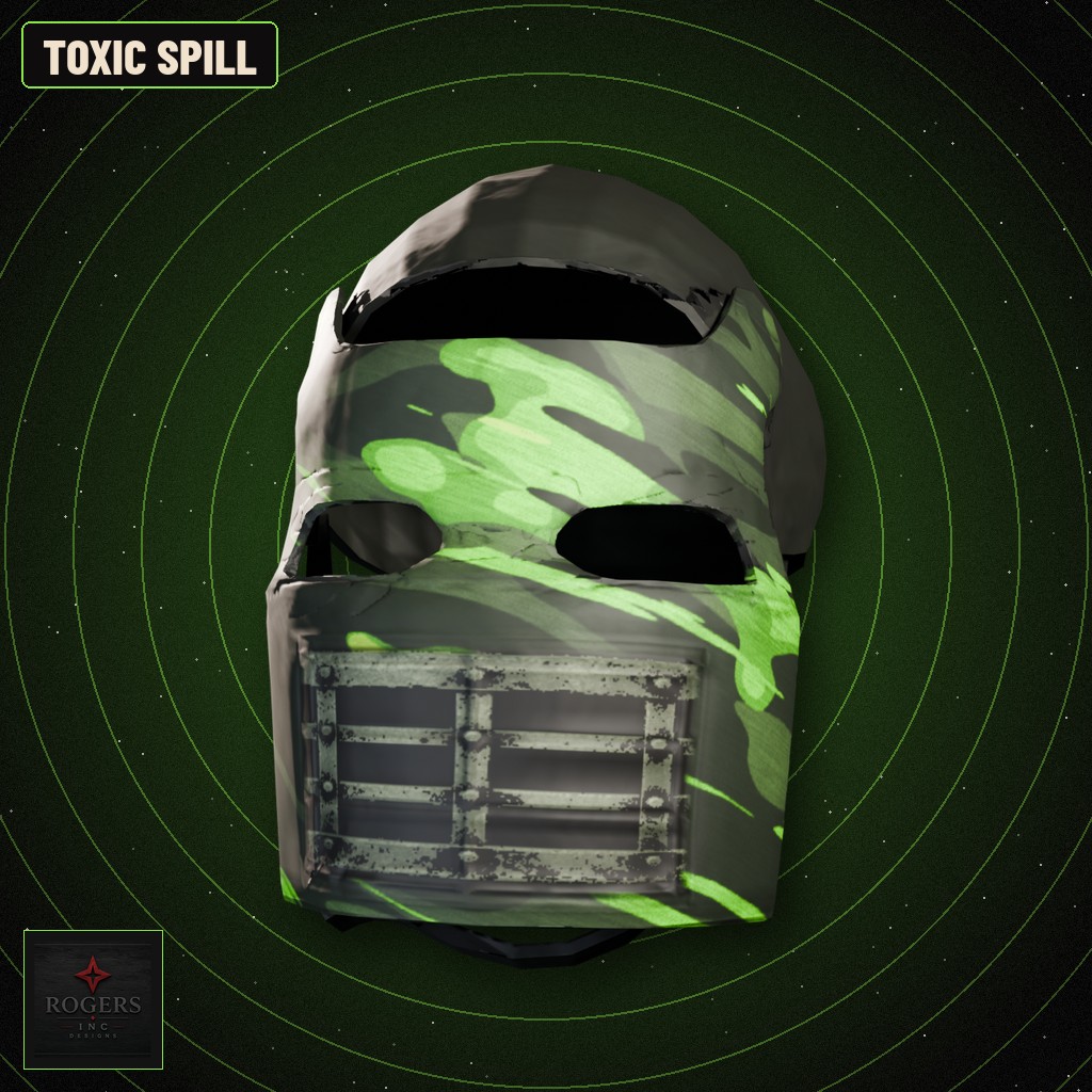 Toxic Spill Metal Facemask