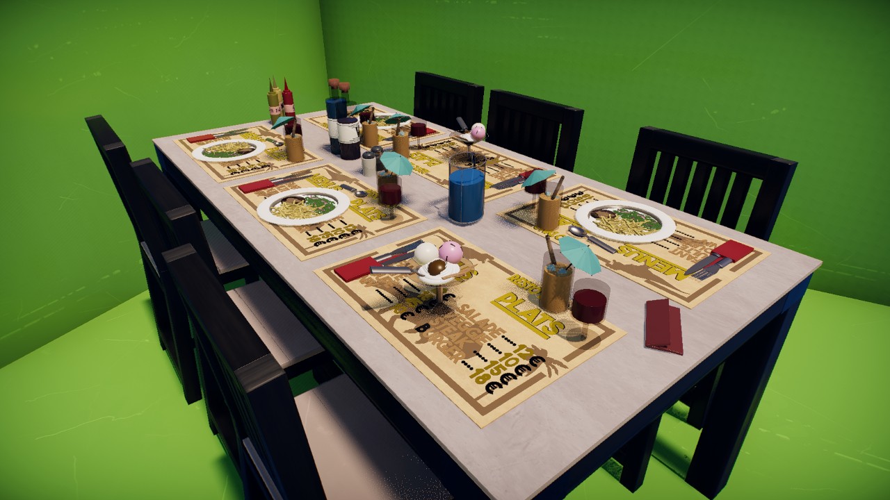Simple table for 6 pers.