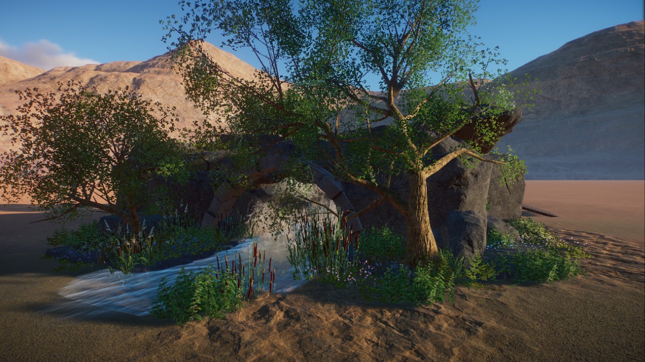 habitat, shelter,retreat, enclosure, cave, Gehege mit Höhle