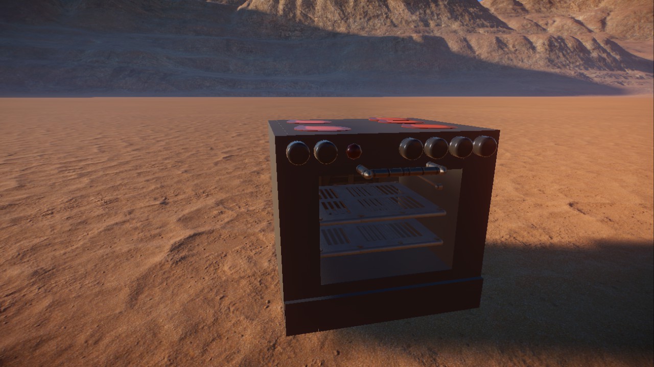 oven, realistic size, Elektroherd