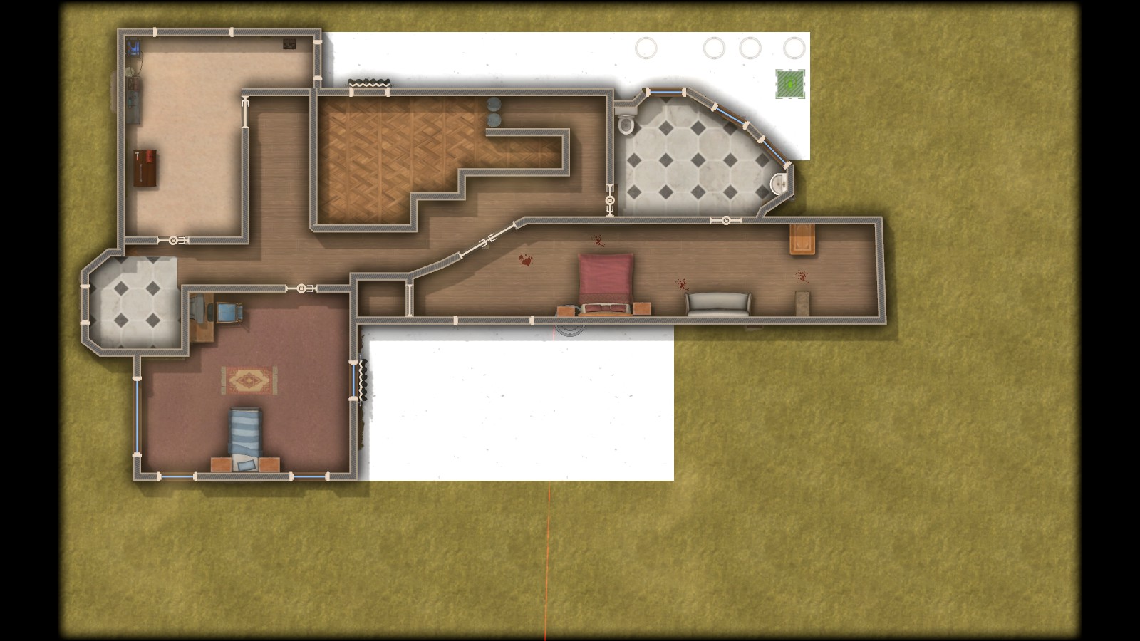 mini second floor of the housing Rainbow  6 siege
