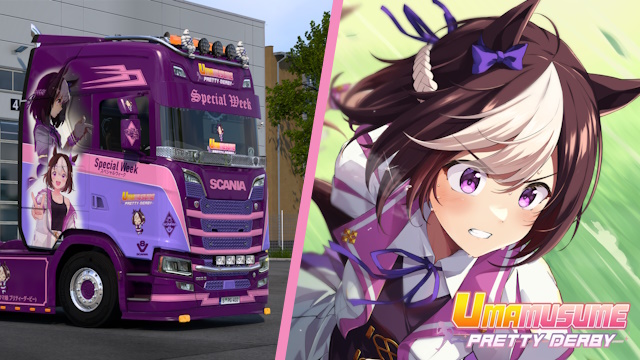 Scania S NG Special Week - Umamusume: Pretty Derby [Airbrush Skin]