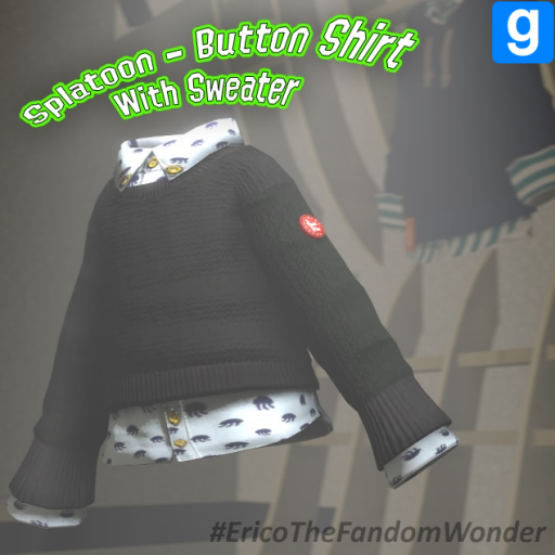 [Splatoon] Button Shirt With Sweater (Custom Model)