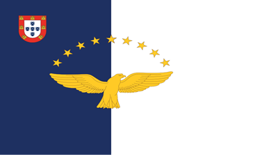 The flag of Azores