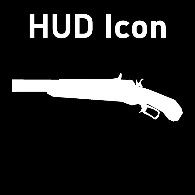 Splatterhouse - Double Barrel Shotgun HUD Icon (Spas Shotgun)