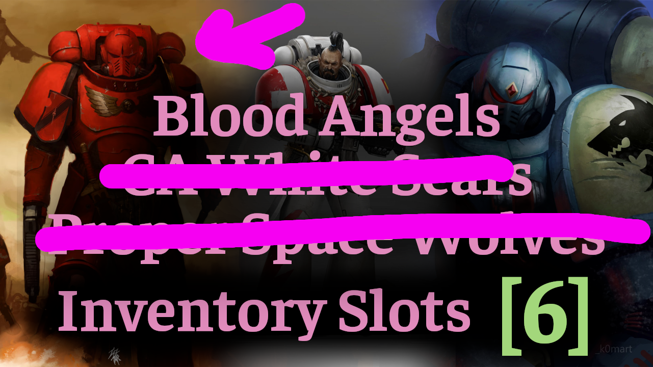 Apple's Blood Angels + Inventory for All Units (6)