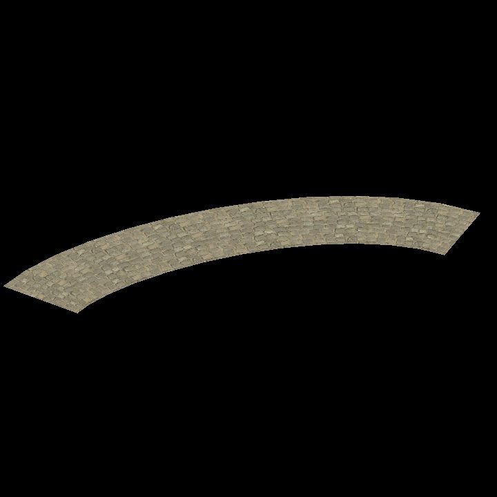 Cobbled road - Curve 4