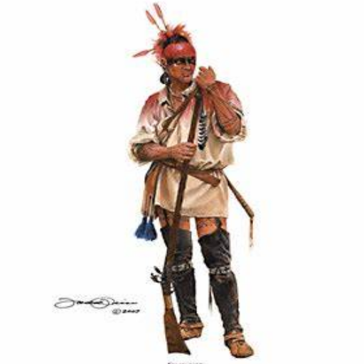 Mounted Shawnee