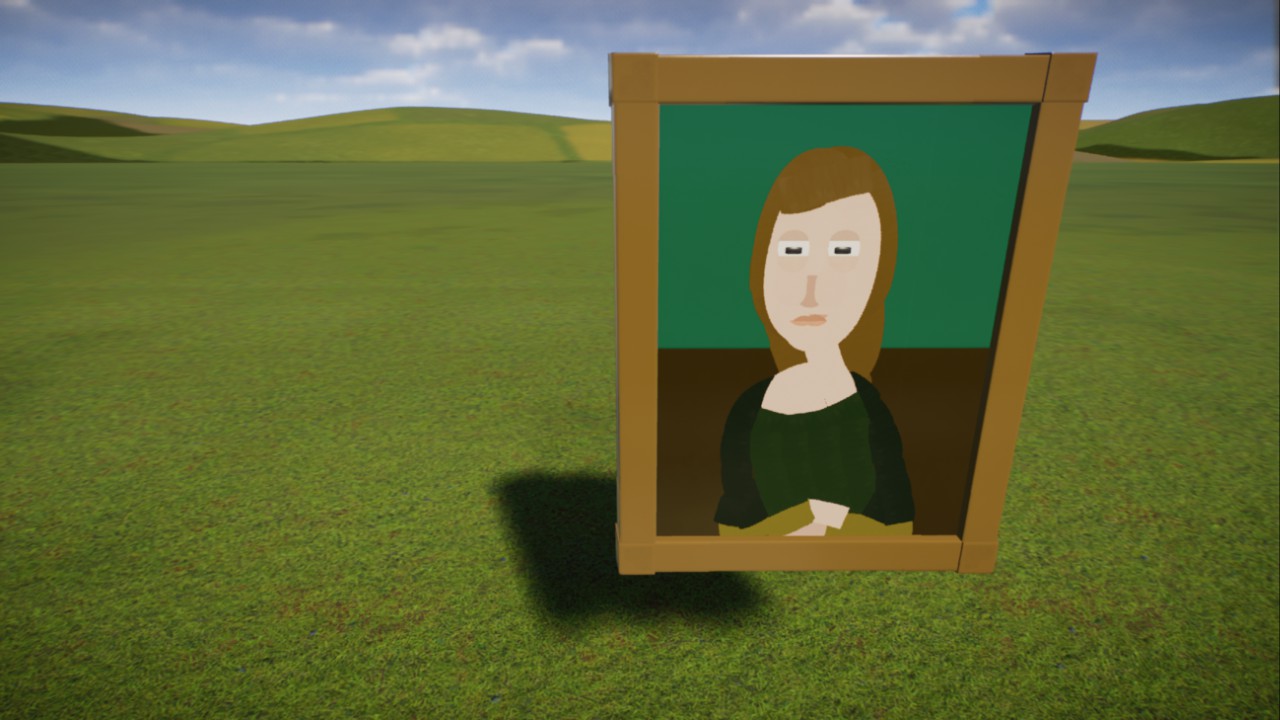 painting mona lisa