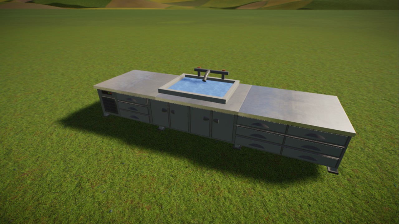 fridge workbench with water tab