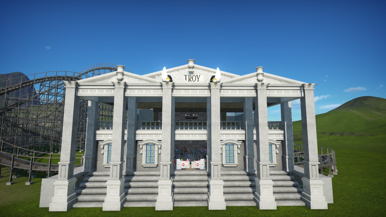 troy wooden coaster