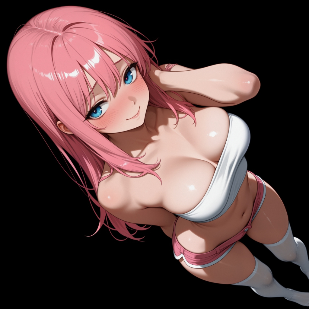 Girl | Dark Background | Dark & Colored Versions | 4K
