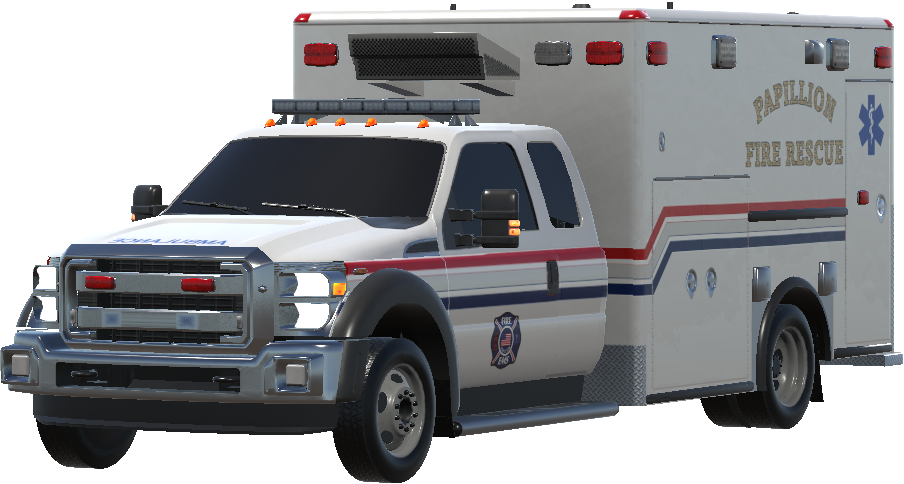 Papillion Nebraska Fire Rescue Ambulance