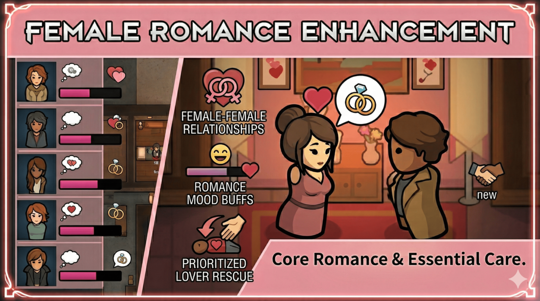 Female Romance Enhanced - 恋爱和自动救援