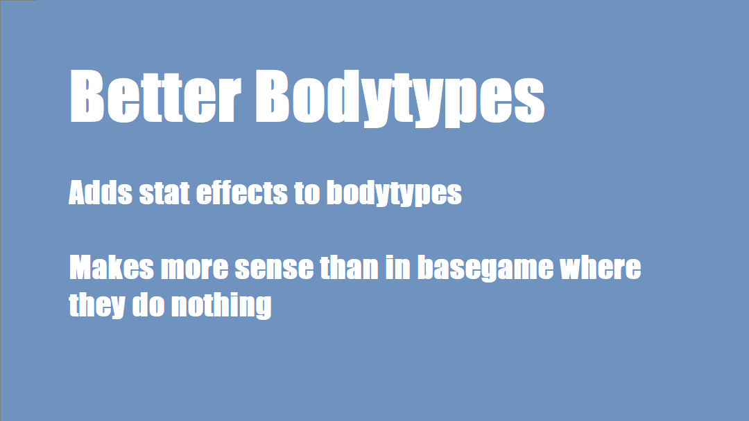 Better Bodytypes