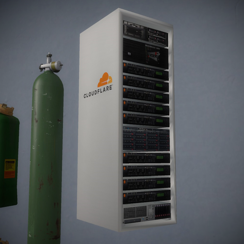 cloudflare servers (propane tank)
