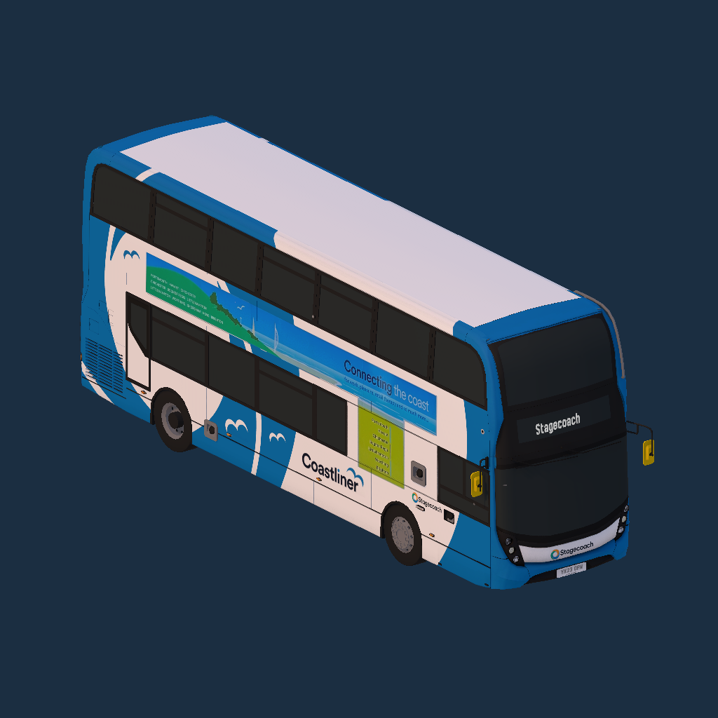 Stagecoach South Coastliner 2023 (Bognor rear advert)