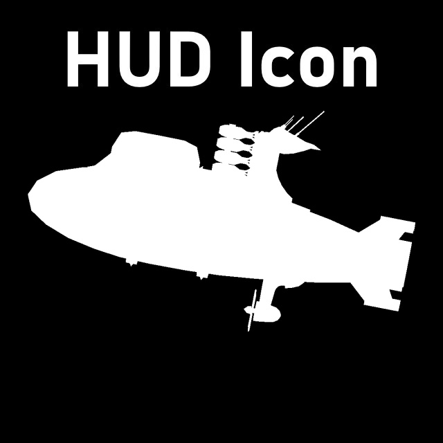 Command & Conquer: Red Alert 3 - Kirov Airship HUD Icon (Cricket Bat)