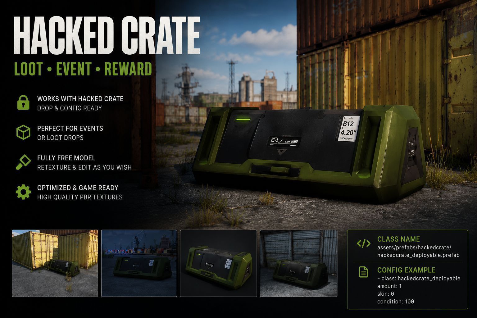 HACKED CRATE MODEL  - FREE