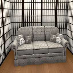Satin Japanese Embroidery sofa