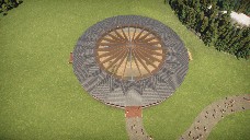 Round roofed enclosure