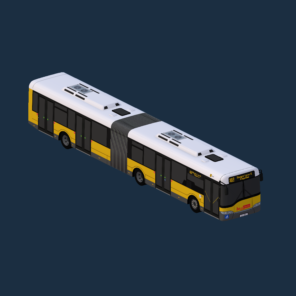 Solaris Urbino 18 II - BVG - Grundlack (BeBerlin)